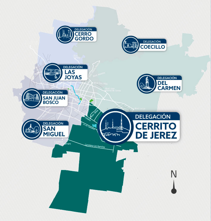 Mapa Delegaciones León