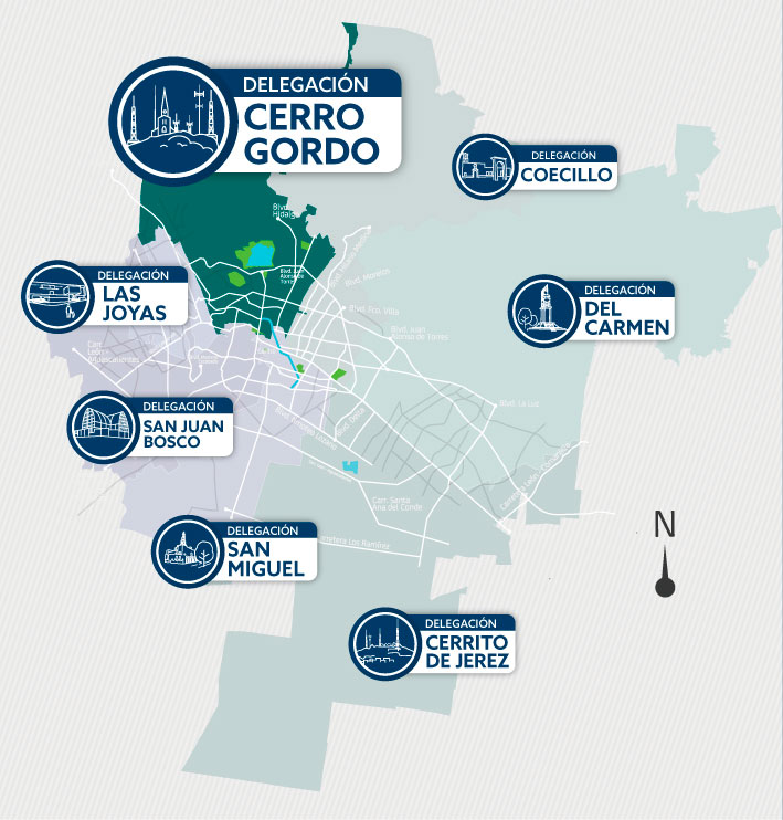 Mapa Delegaciones León