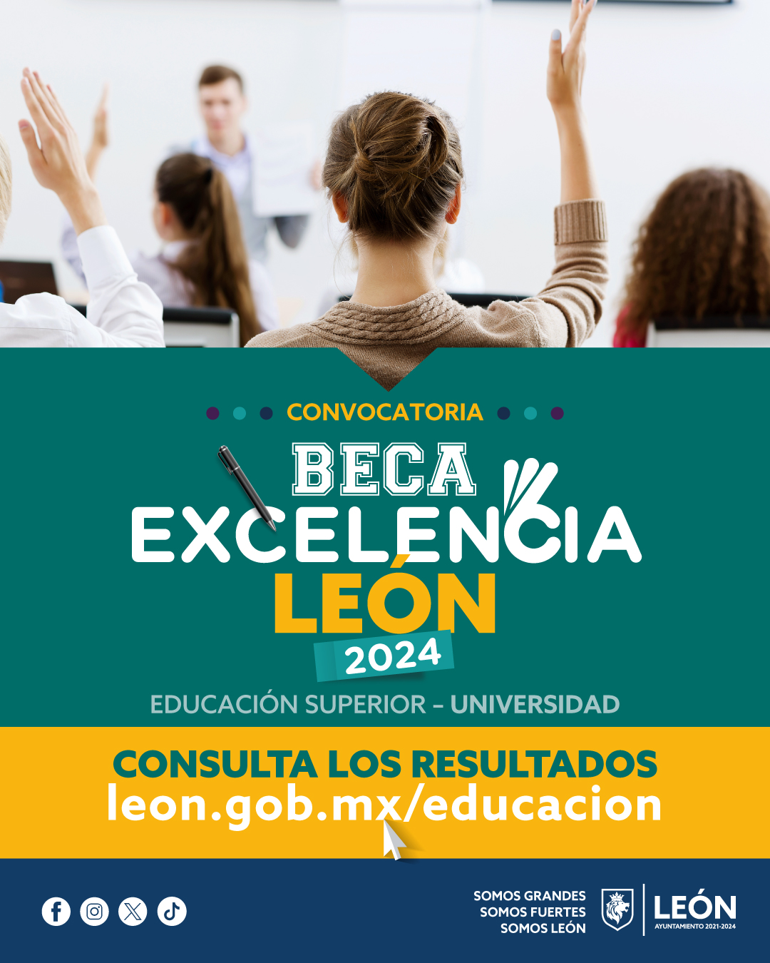 Resultados Beca Excelencia León 2024(Universidad)