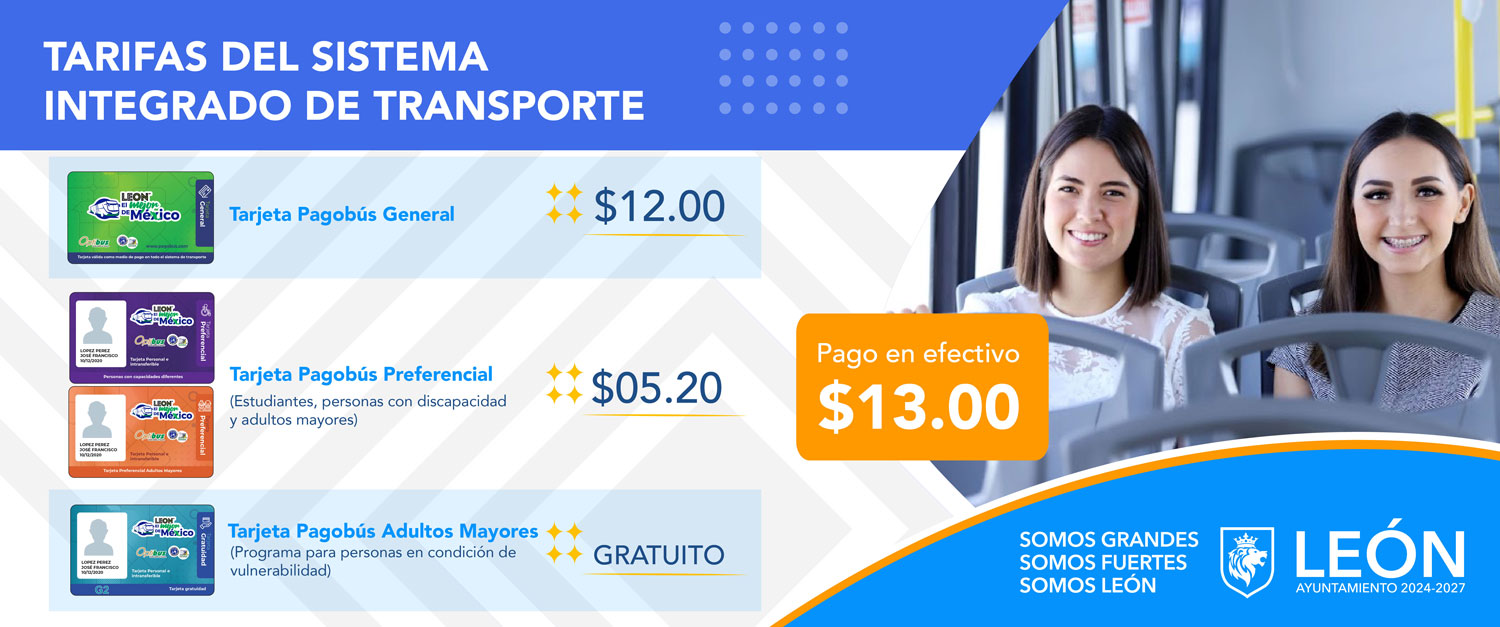 TARIFAS DEL SISTEMA INTEGRADO DE TRANSPORTE