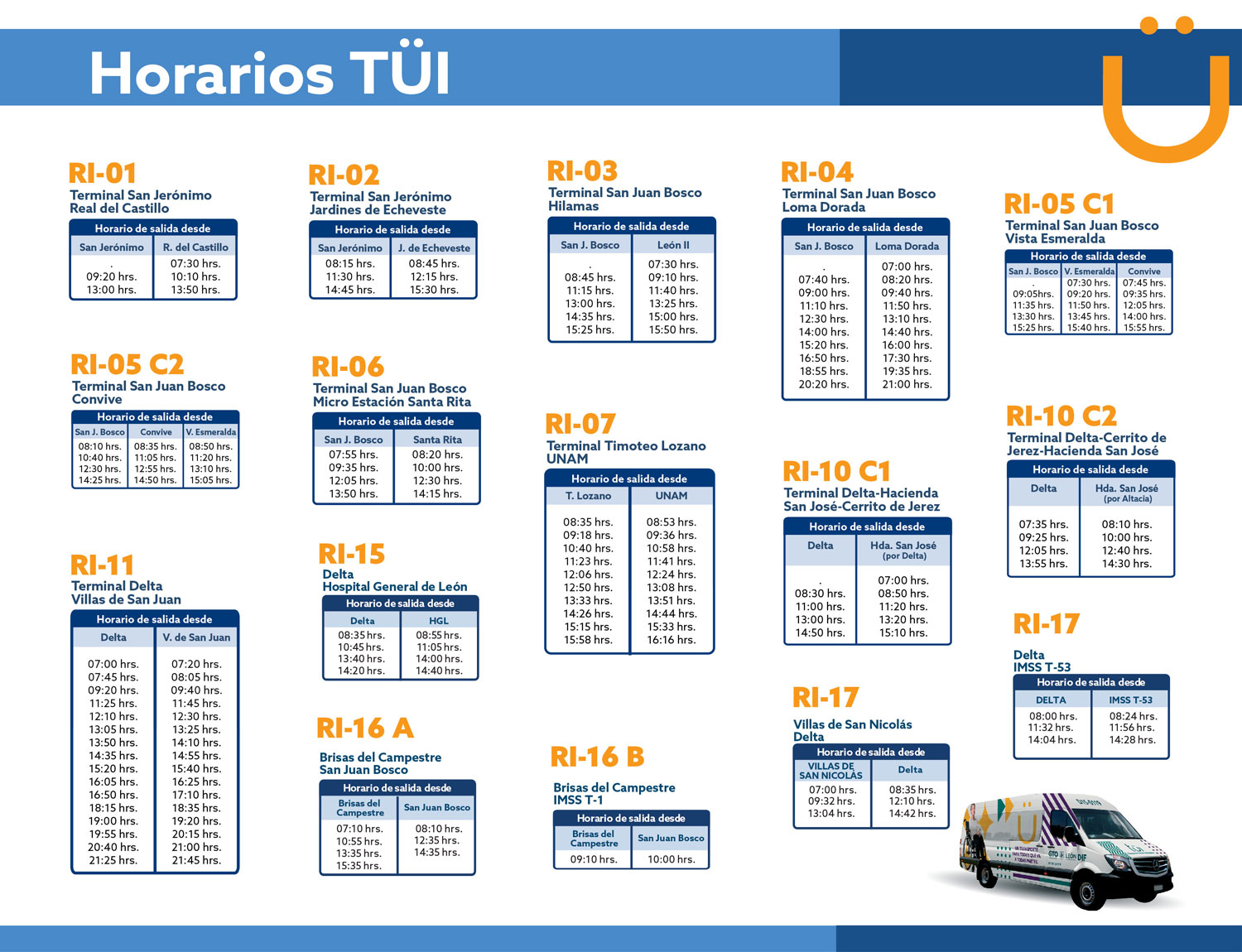 HORARIOS TÜI