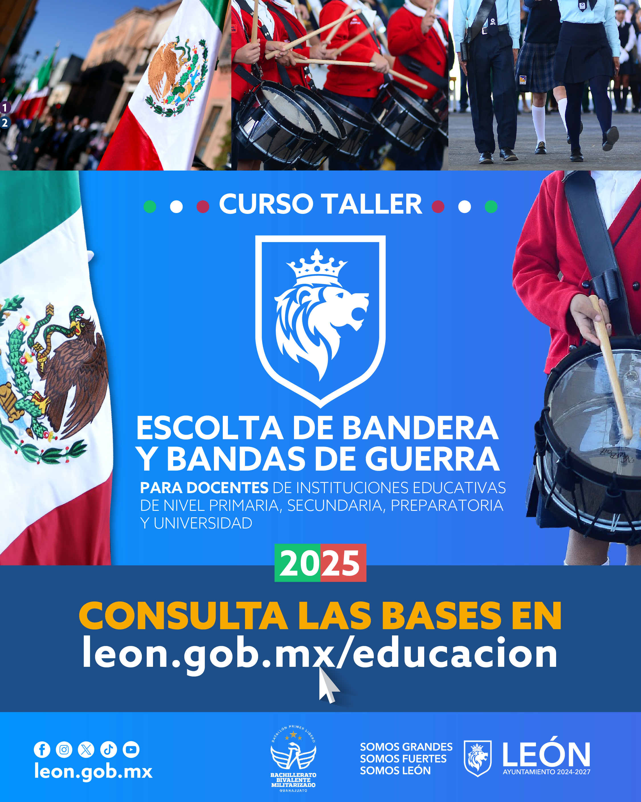 Curso Taller Escoltas de Bandera y Banda de Guerra