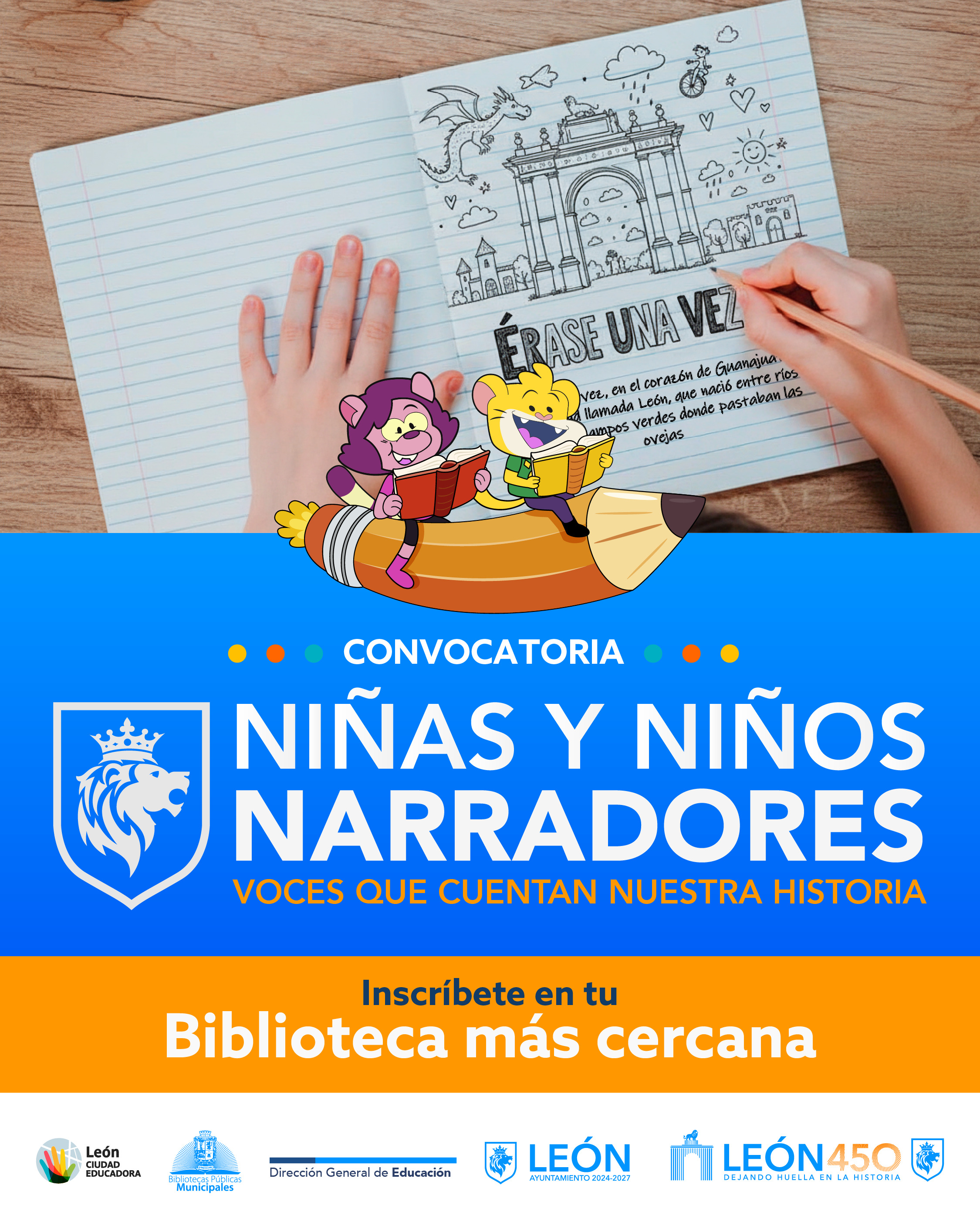 Convocatoria de Niñas y Niños Narradores 2026