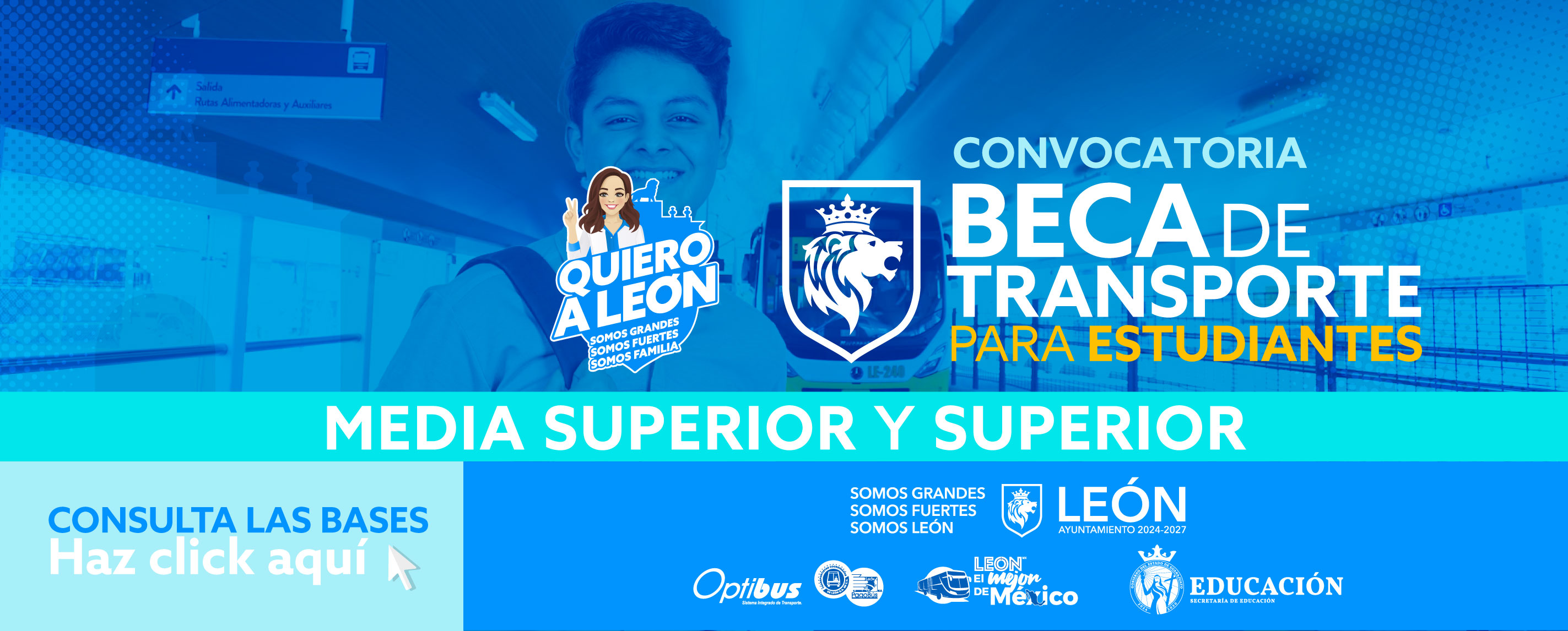 Convocatoria de Beca Transporte Medio Superior y Superior 2024-2025