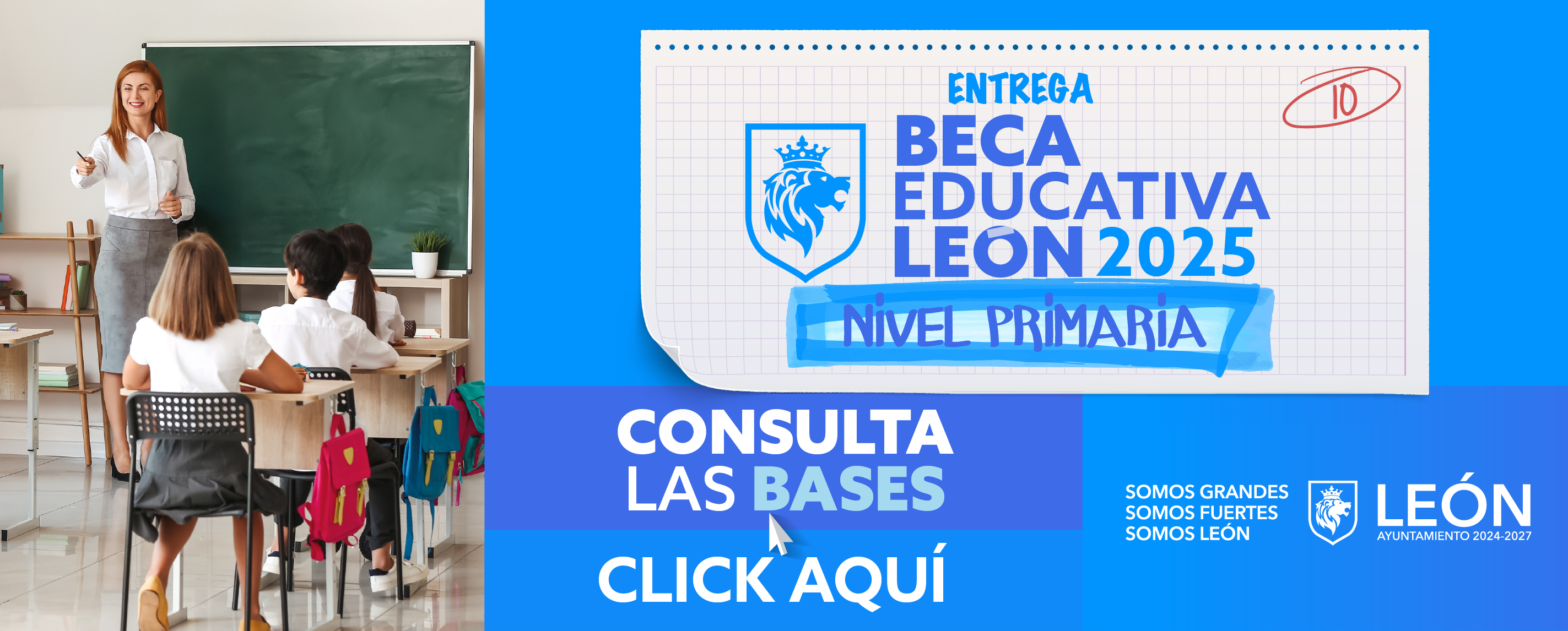 Convocatoria Beca Educativa León 2025 Primaria