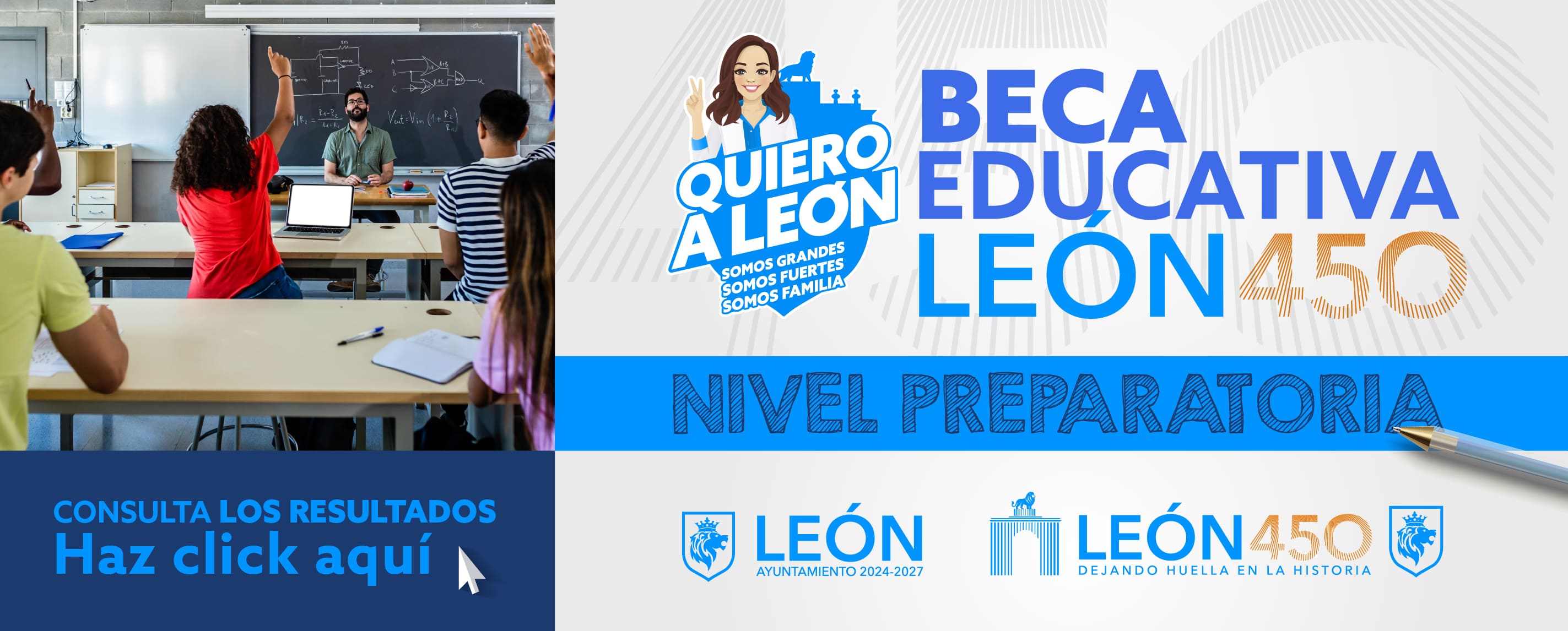 Resultados Beca Educativa León 450 Preparatoria