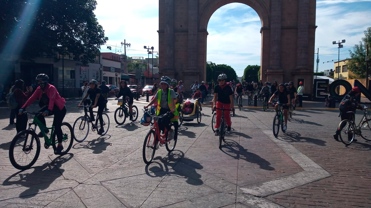 Visitantes ciclistas en Ruta León