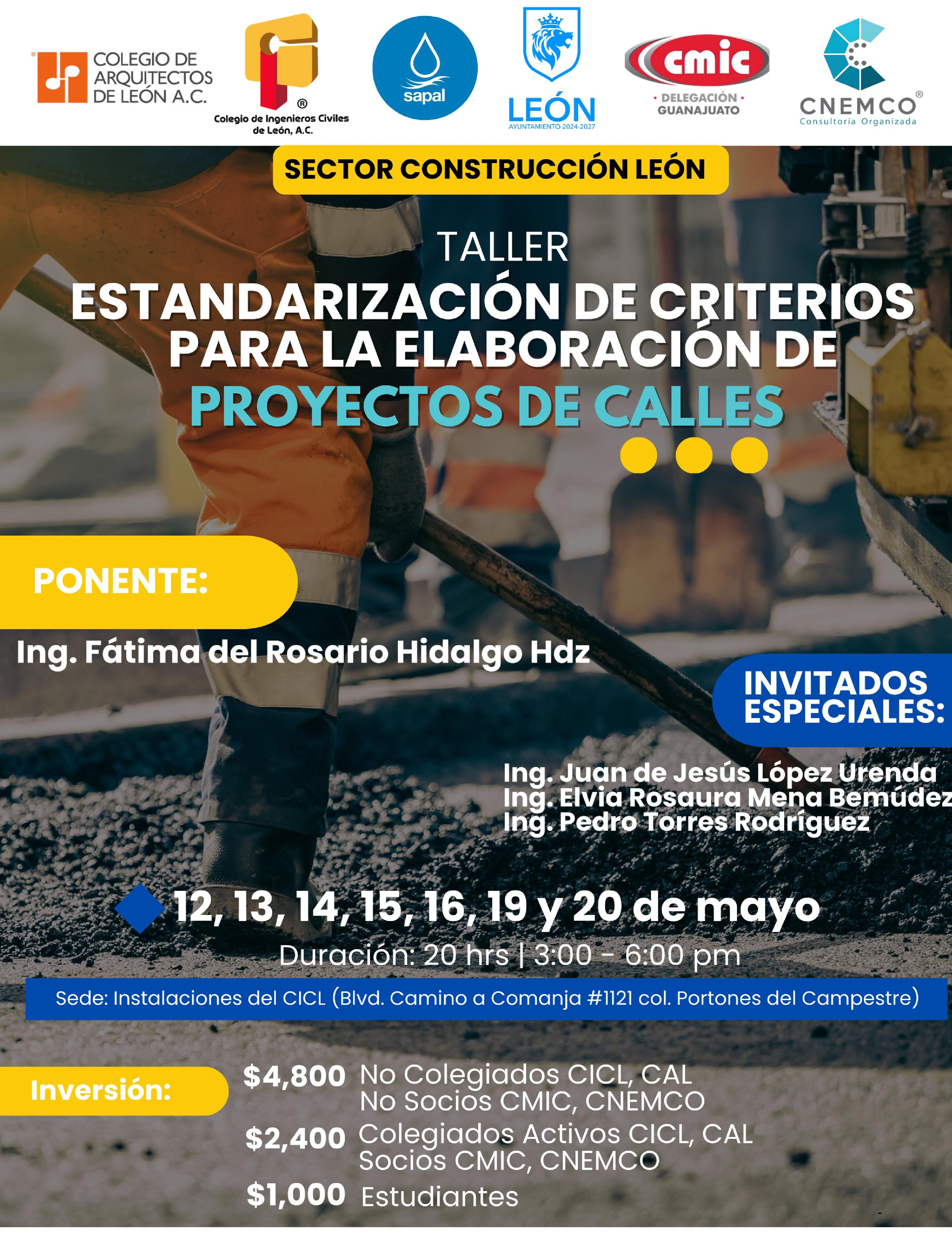 Estandarización de criterios para la Elaboración de Proyectos de Calles